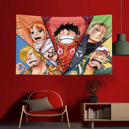 One Piece-Poster – Trio aus Ruffy, Sabo und Ace (Kinder)