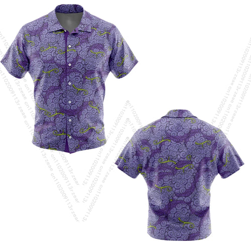 Chemise One Piece - Manches Courtes Imprimé All-Over Fruits du Démon