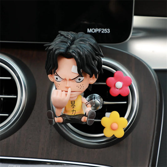 Accessoire voiture One Piece - Figurine Portgas D. Ace pour Grille d'Aération