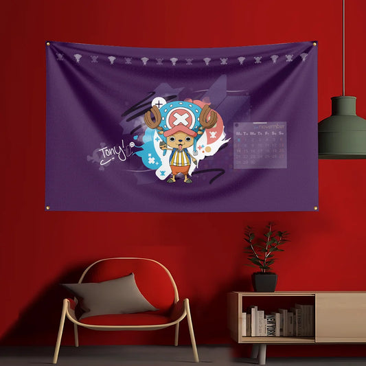 One Piece-Poster – Tony Tony Chopper Sakura (Violett)
